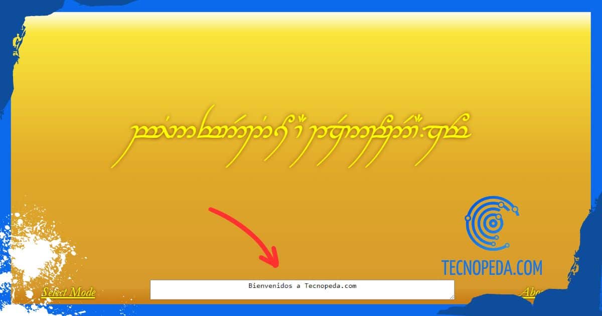Tengwar Transcriber, Traductor Élfico Online