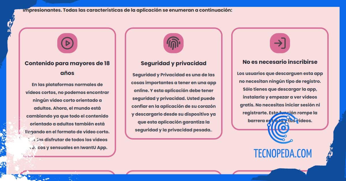Características de IWantU App
