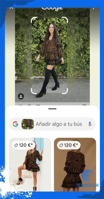 Rodea para buscar ropa de famosas en Google