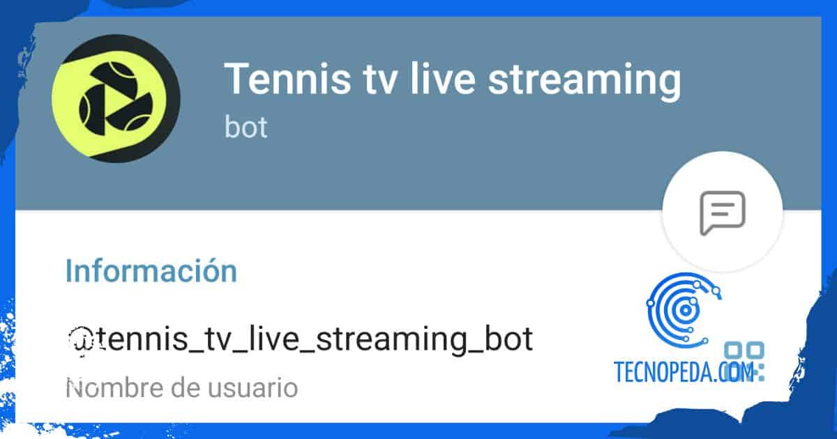 Bot de telegram para ver tenis en streaming