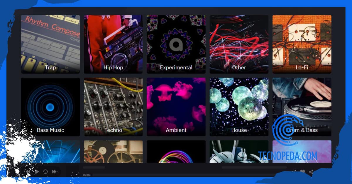Estilos de música que se pueden crear en Audiotool