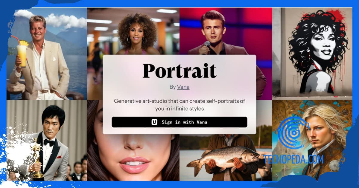 portada de la web oficial de Vana Portrait