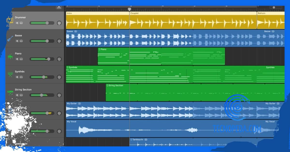 Garageband Pistas de audio en Garageband