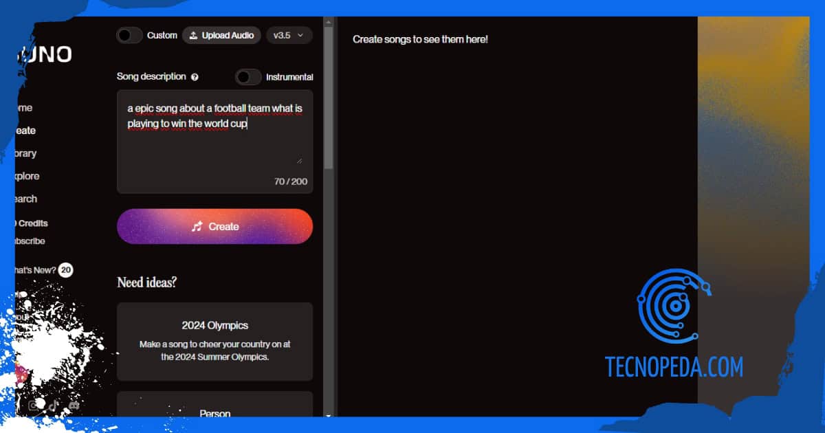 Crear una canción con IA con Chirp AI