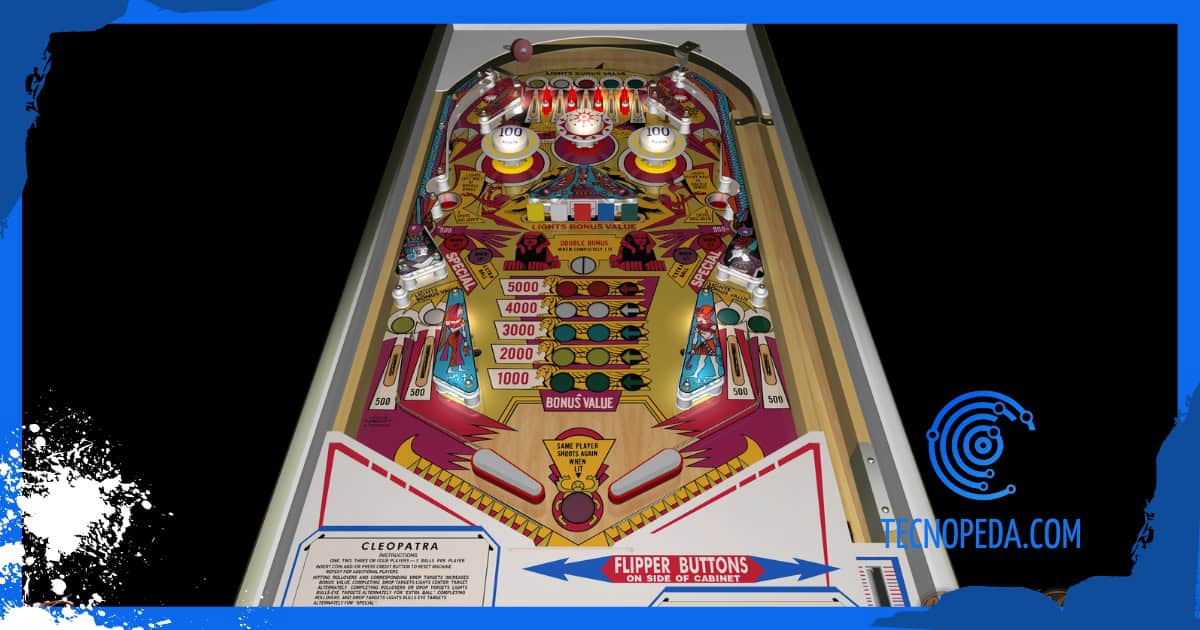 Mesa Cleopatra de IR Pinball