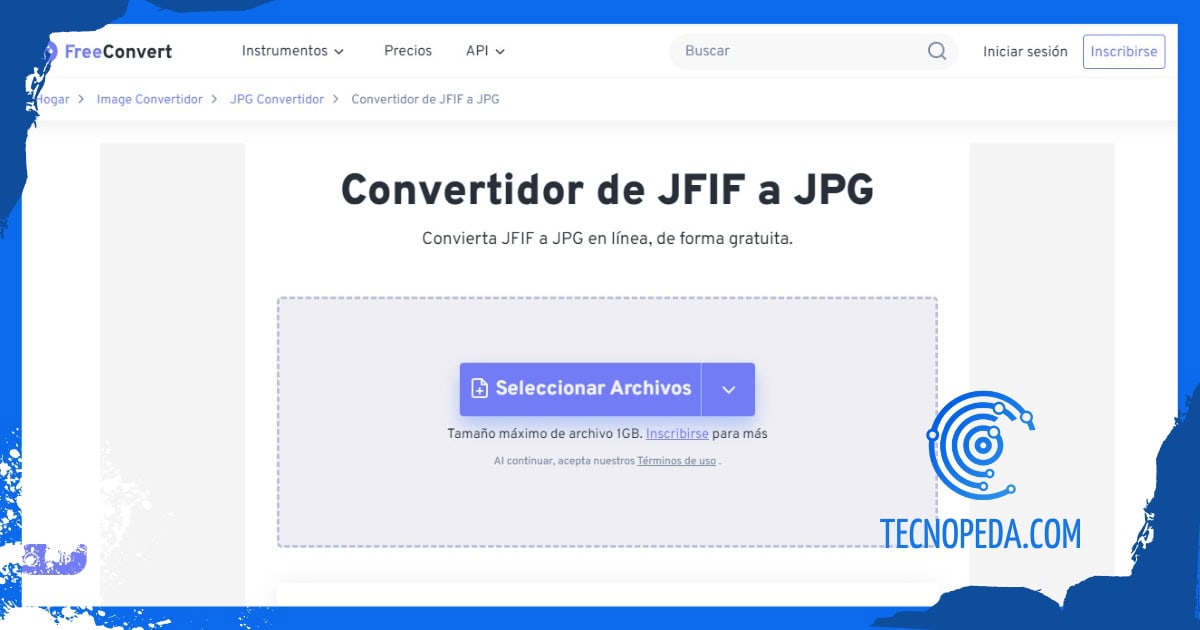 Convertir online Convertir de JFIF a JPG online
