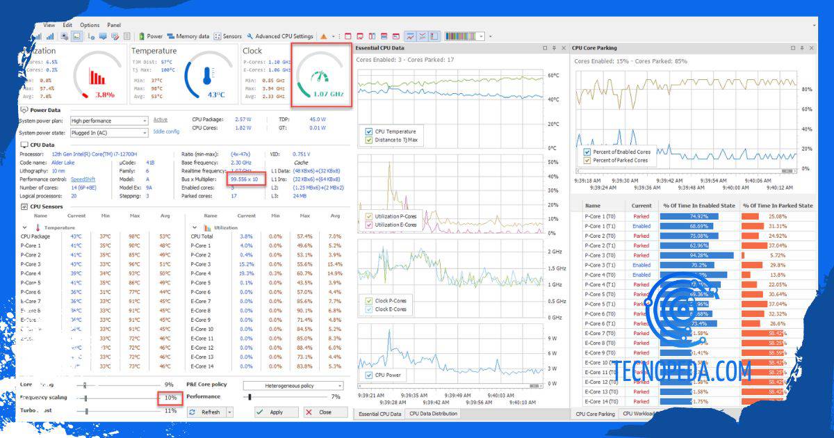 Imagen de Quick CPU en un ordenador