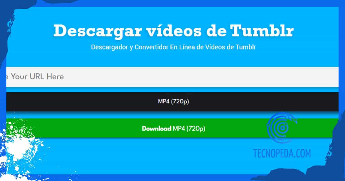 Herramienta para descargar vídeos de Tumblr