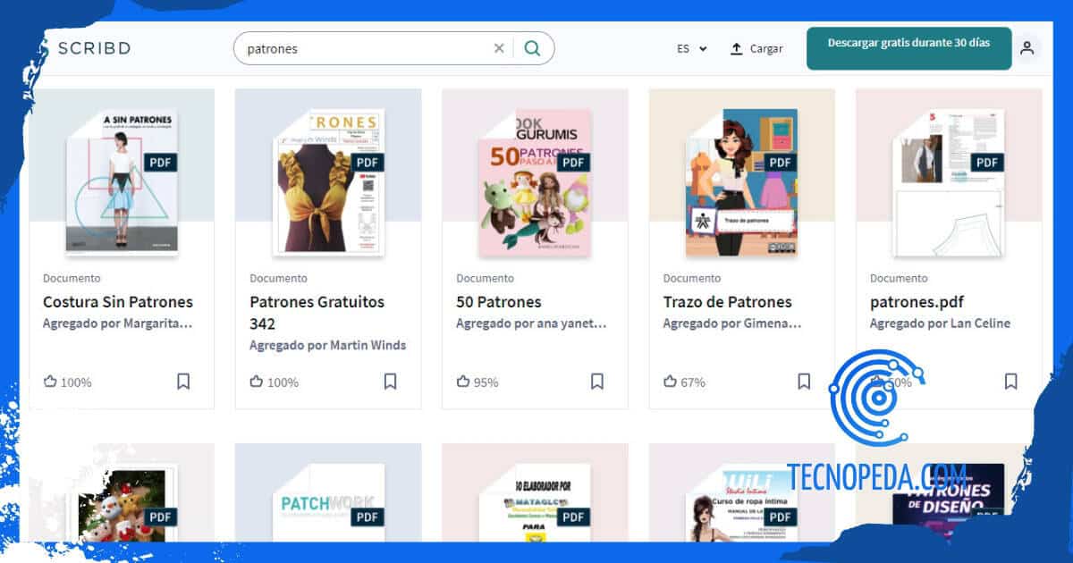 Patrones para bordar gratis en Scribd