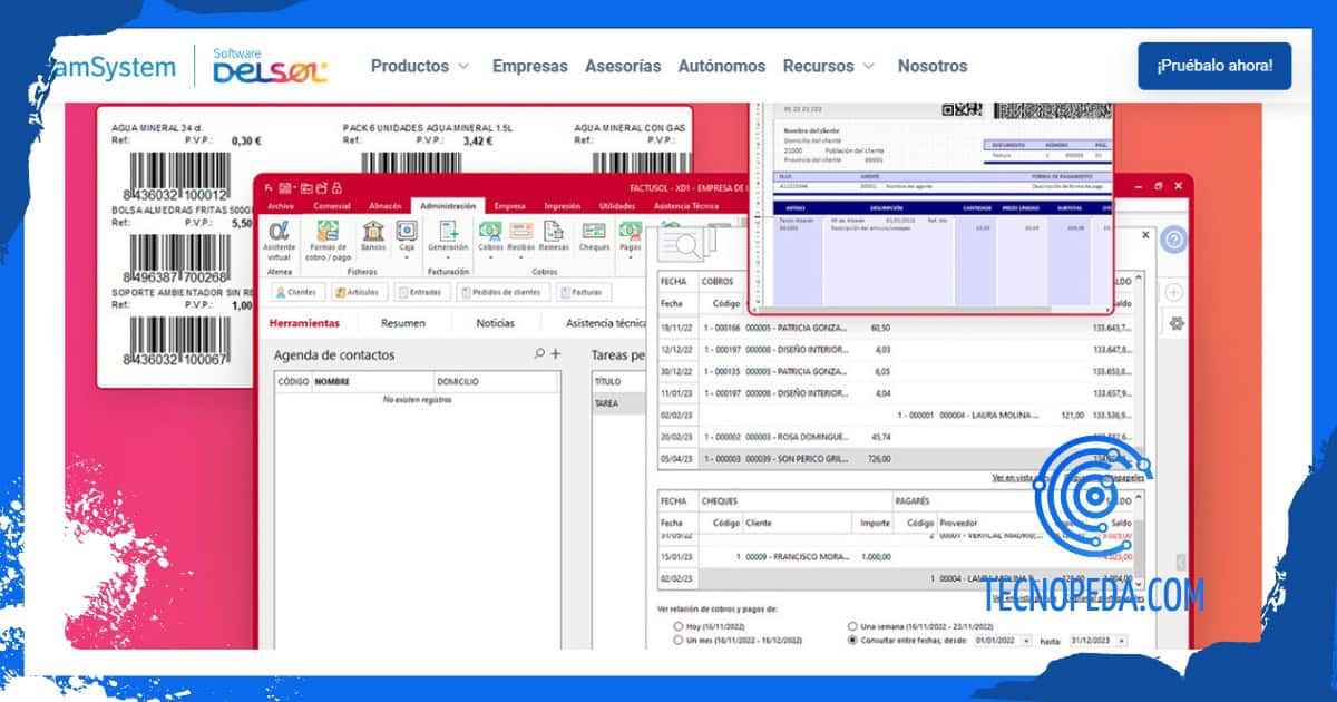 Imagen del software factusol