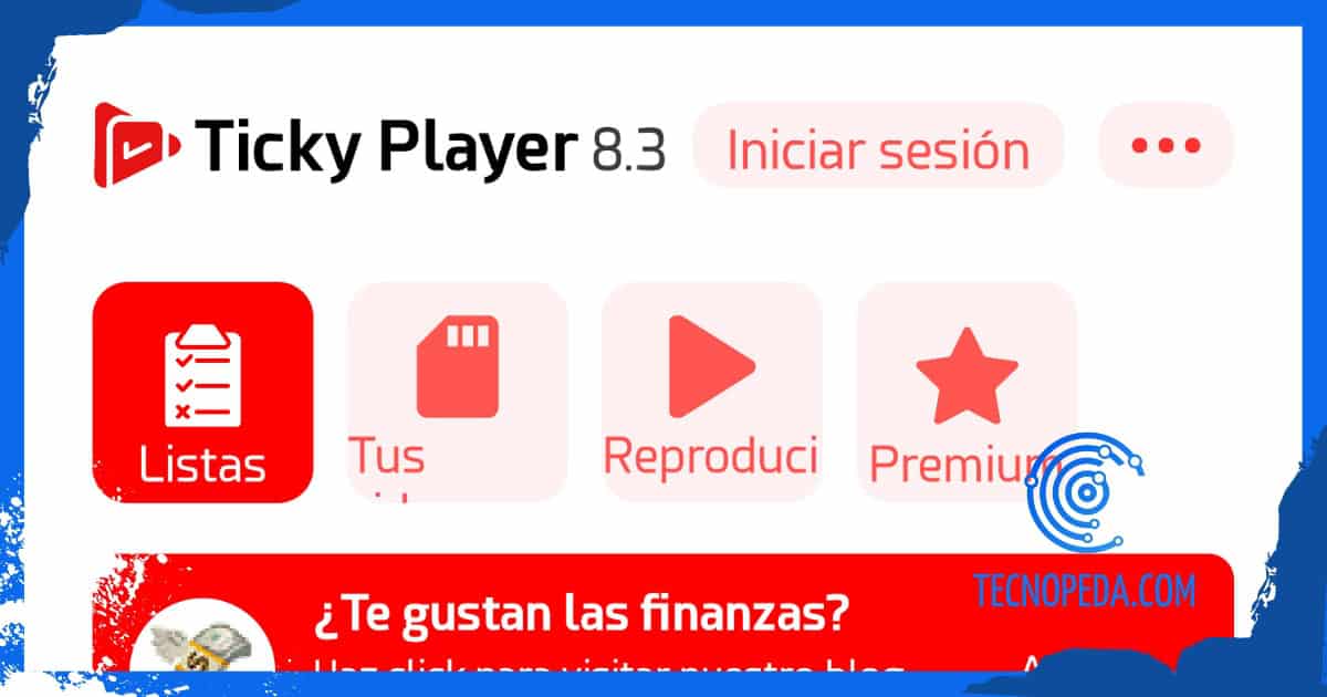 Opciones de Ticky Player