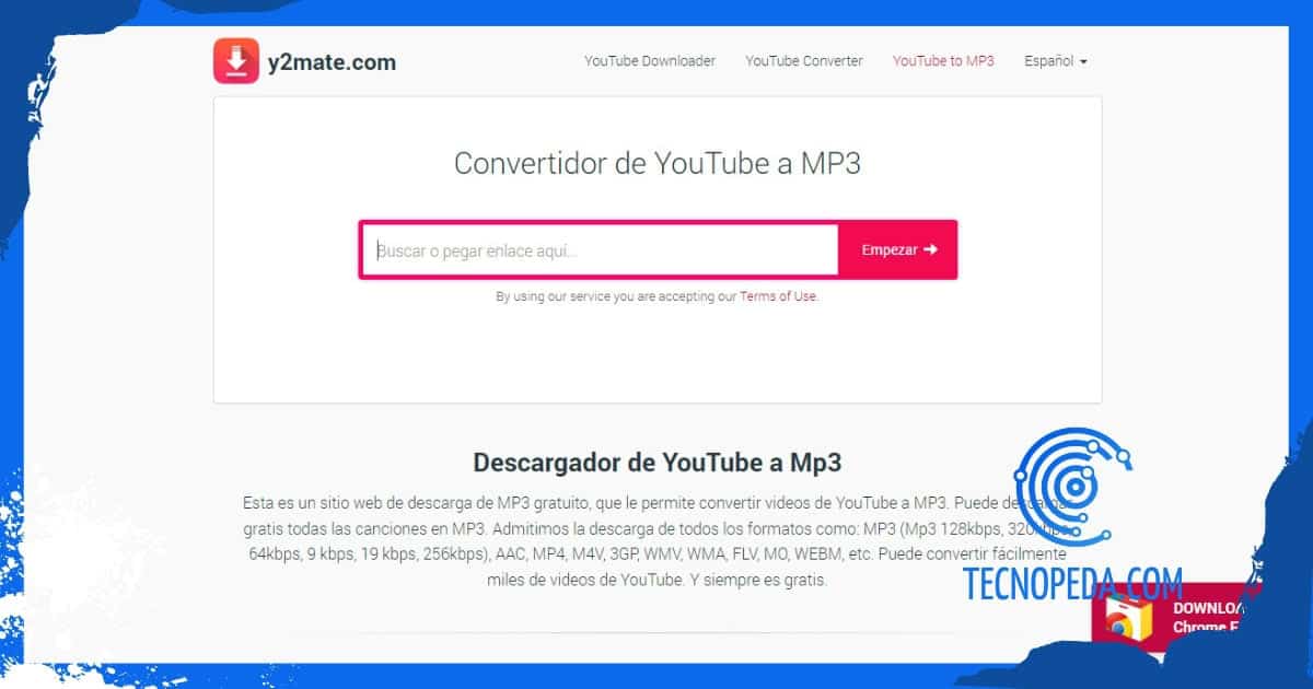Convertidor de Youtube a Mp3