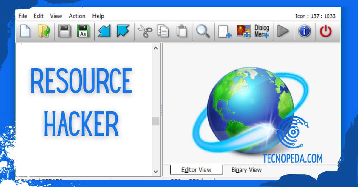 Imagen de Resource Hacker en Windows